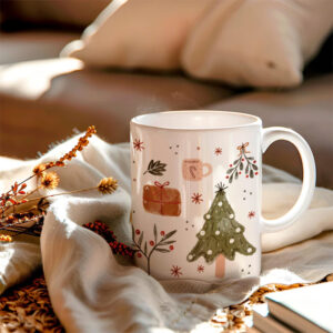 Cozy Christmas Winter Scene Mug Cozy Christmas Winter Scene Mug