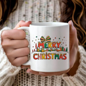Merry Christmas Winter Scene Mug 1