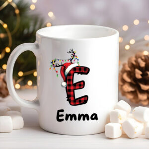 Personalized Christmas Alphabet Funny Christmas Name Mug Personalized Christmas Alphabet Funny Christmas Name Mug