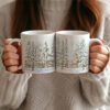 Winter Scene Pine Tree Christmas Mug