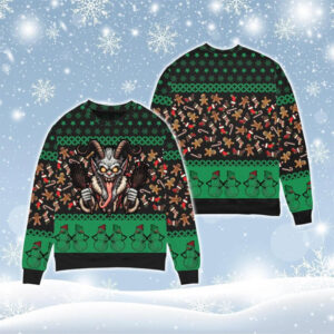 Creepy Gingerbread Man Spooky Christmas Ugly Sweater Creepy Gingerbread Man Spooky Christmas Ugly Sweater