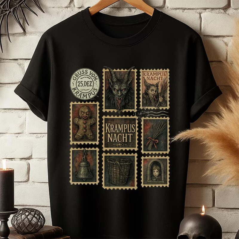 Dark Christmas Krampus Occult Pagan Shirt Dark Christmas Krampus Occult Pagan Shirt
