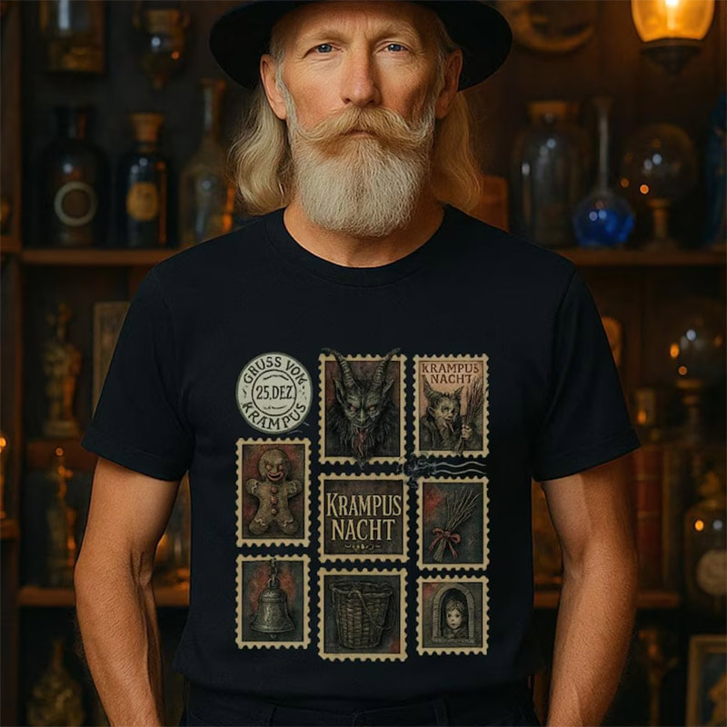 Dark Christmas Krampus Occult Pagan Shirt Dark Christmas Krampus Occult Pagan Shirt