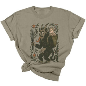 Spooky Christmas Gruss Vom Krampus Comfort Color Tee 1 PersonalizedShirts.net