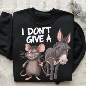 I don't give a rats ass Sarcasm Funny donkey Shirt PersonalizedShirts.net