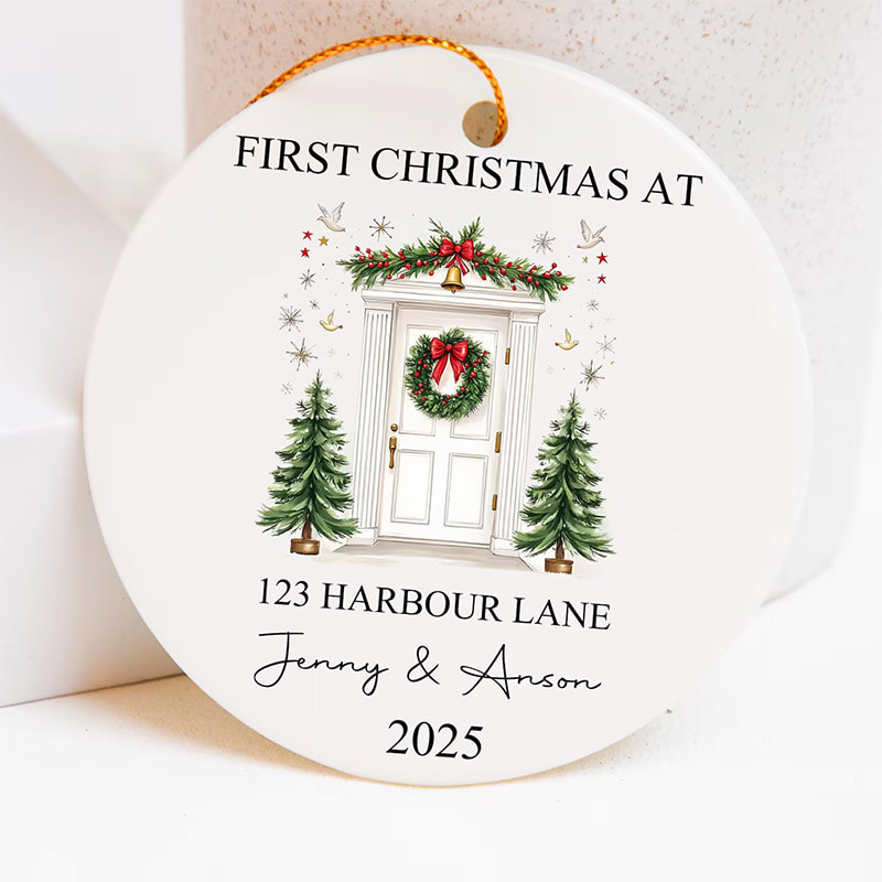 Custom Family First Christmas 2025 Tree Ornament Custom Family First Christmas 2025 Tree Ornament