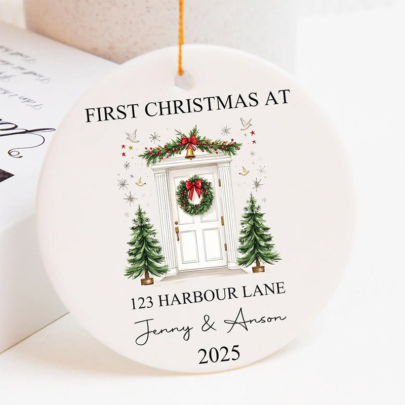 Custom Family First Christmas 2025 Tree Ornament Custom Family First Christmas 2025 Tree Ornament