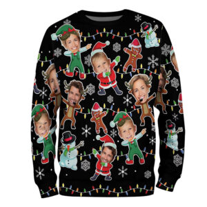 Christmas Family Face Funny custom ugly christmas sweater PersonalizedShirts.net
