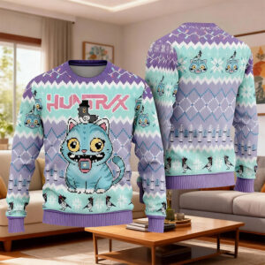 Derpy Tiger Huntrix anime christmas sweater PersonalizedShirts.net
