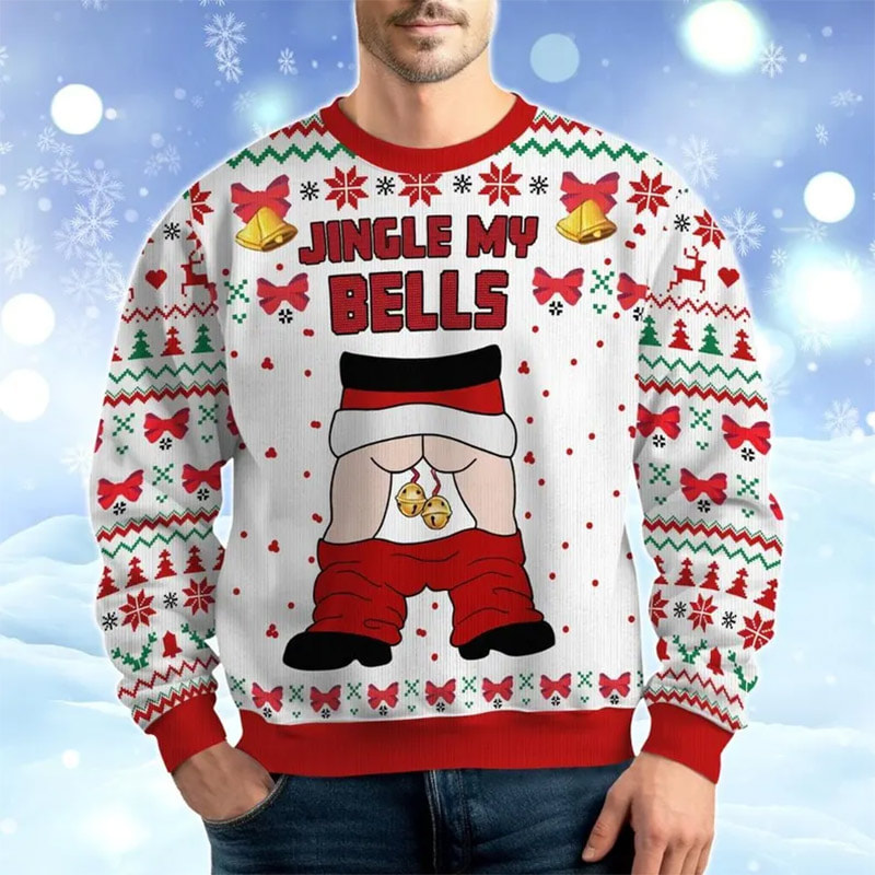 Jingle My Bells Jingle My Balls Adult Best Ugly Christmas Sweaters Jingle My Bells Jingle My Balls Adult Best Ugly Christmas Sweaters