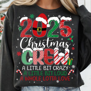 2025 Christmas Crew Cool Family Squad Comfort Colors Shirt 3 PersonalizedShirts.net