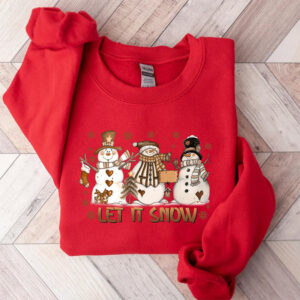 Adorable Snowmans Let It Snow christmas themed shirts 2 PersonalizedShirts.net