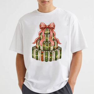 Coquette Christmas Book Tree Christmas Shirt Coquette Christmas Book Tree Christmas Shirt