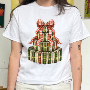 Coquette Christmas Book Tree Christmas Shirt Coquette Christmas Book Tree Christmas Shirt