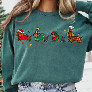 Funny Christmas Dachshund Dog Cute Comfort Colors Shirt Funny Christmas Dachshund Dog Cute Comfort Colors Shirt