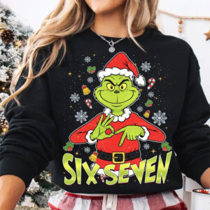 6 7 Meme Christmas Grinch Santa Humor Shirt 2 PersonalizedShirts.net