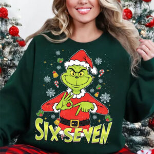 6 7 Meme Christmas Grinch Santa Humor Shirt 3 PersonalizedShirts.net