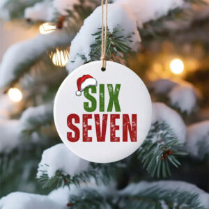 Christmas Six Seven Santa Tree Ornament 2 PersonalizedShirts.net
