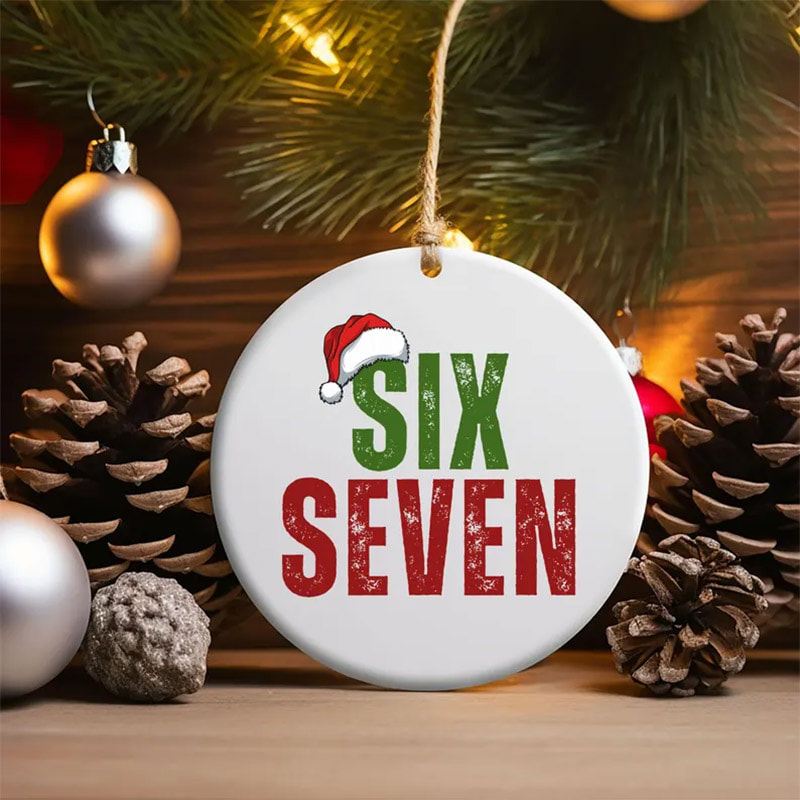 Christmas Six Seven Santa Tree Ornament Christmas Six Seven Santa Tree Ornament
