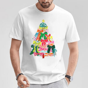Christmas Toddler, Coquette Bow Christmas Tree Tee