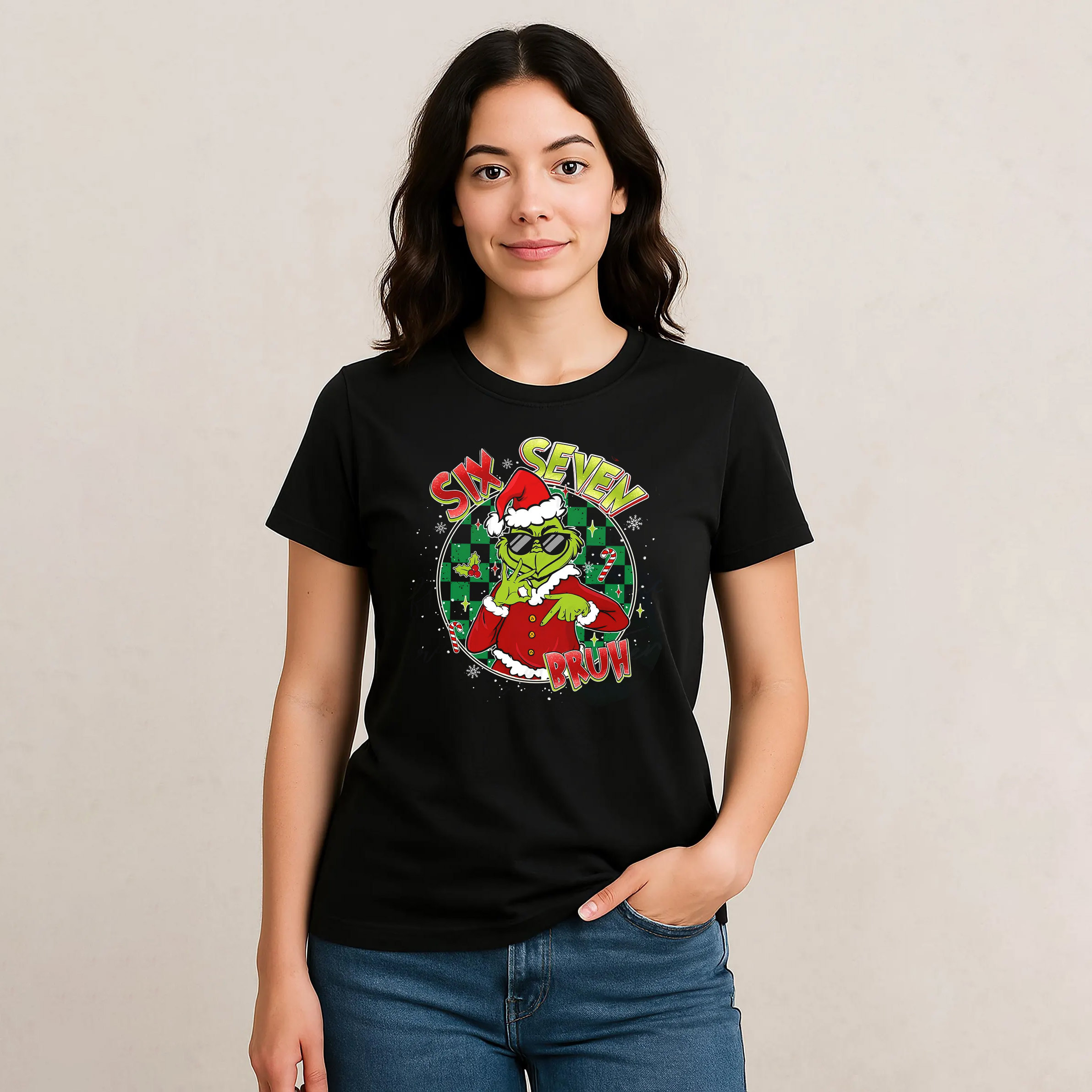 Meme Six Seven Bruh Funny Grinch Christmas Vintage Shirt Meme Six Seven Bruh Funny Grinch Christmas Vintage Shirt