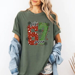 Six Seven Christmas Viral 6 7 Meme Comfort Colors Shirt Six Seven Christmas Viral 6 7 Meme Comfort Colors Shirt