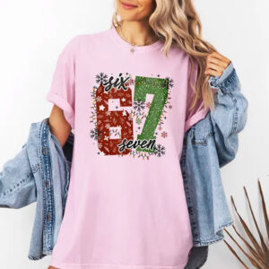 Six Seven Christmas Viral 6 7 Meme Comfort Colors Shirt 3 PersonalizedShirts.net