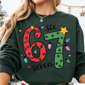 Six Seven Meme Christmas Lights Decoration Shirt 2 PersonalizedShirts.net