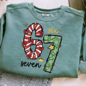 Six Seven Meme Xmas Decoration Comfort Colors Shirt 2 PersonalizedShirts.net