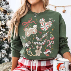 Disney Christmas Mickey Ear Comfort Color Shirt Disney Christmas Mickey Ear Comfort Color Shirt