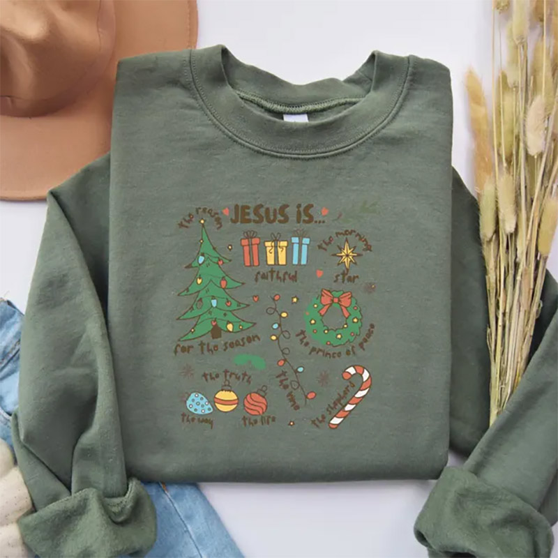 Jesus Is The Reason Christian Christmas Comfort Colors Tee Jesus Is The Reason Christian Christmas Comfort Colors Tee