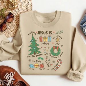 Jesus Is The Reason Christian Christmas Comfort Colors Tee Jesus Is The Reason Christian Christmas Comfort Colors Tee