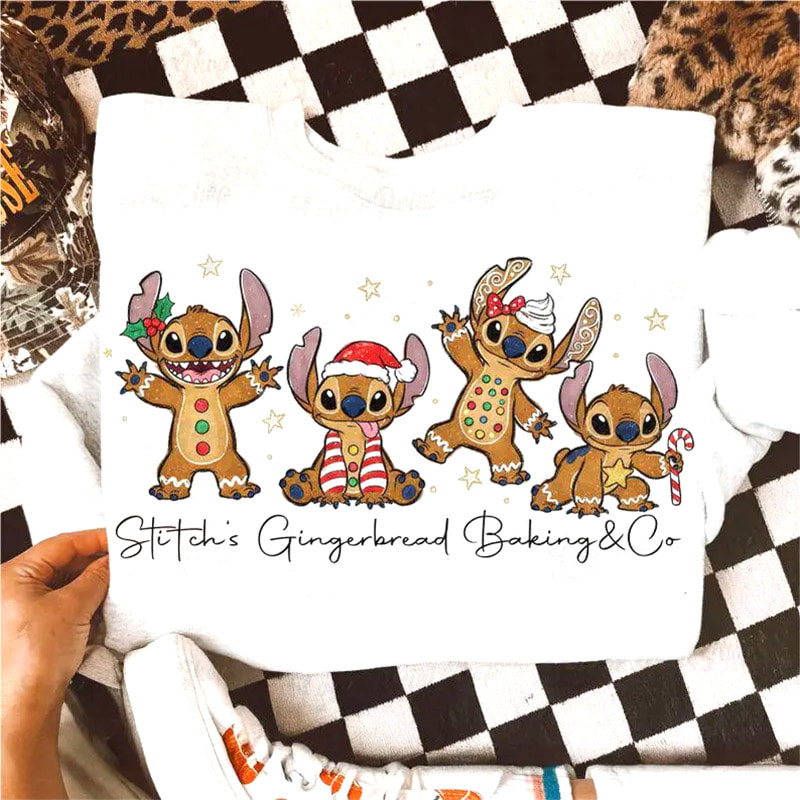 Stich Christmas, Stich Gingerbread Baking And Co Shirt Stich Christmas, Stich Gingerbread Baking And Co Shirt