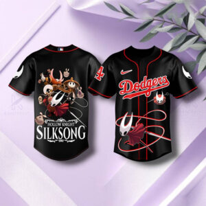 LA Dodgers Hollow Knight Silksong Baseball Jersey LA Dodgers Hollow Knight Silksong Baseball Jersey