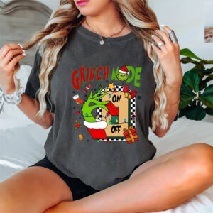 Grinch Mode Christmas Time Comfort Colors Shirt 2 PersonalizedShirts.net