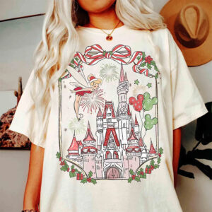 Retro Christmas Magic Castle Comfort Colors Shirt Retro Christmas Magic Castle Comfort Colors Shirt