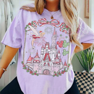 Retro Christmas Magic Castle Comfort Colors Shirt Retro Christmas Magic Castle Comfort Colors Shirt