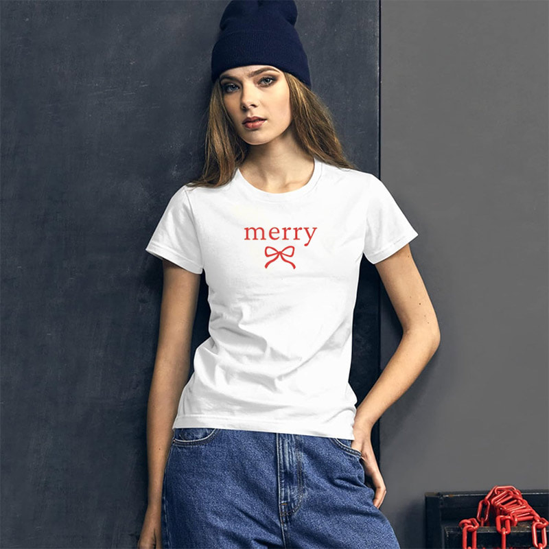 Merry Xmas Coquette Cute Tee Merry Xmas Coquette Cute Tee