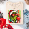  Christmas Grinch Grinchy Face Funny Character Comfort Colors Shirt