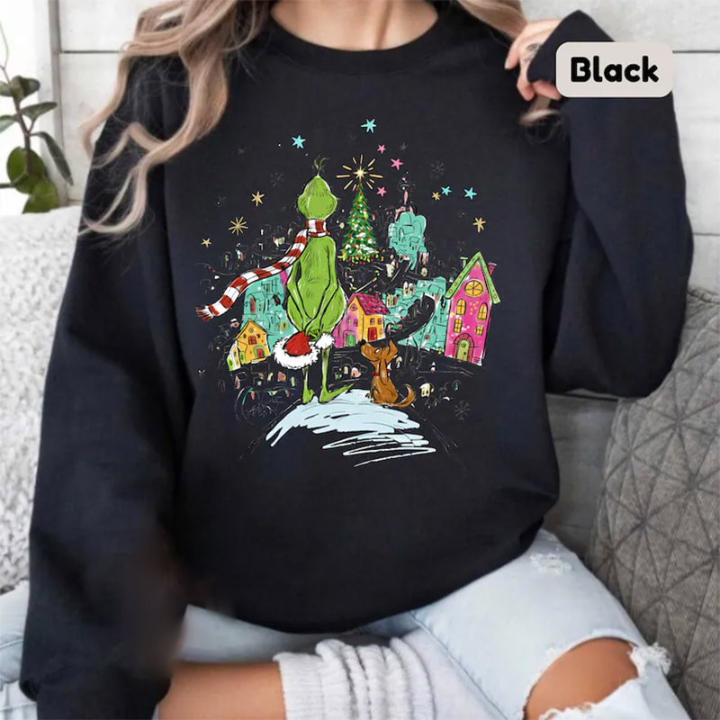 Grinch Christmas Whimsical Tree Shirt Grinch Christmas Whimsical Tree Shirt