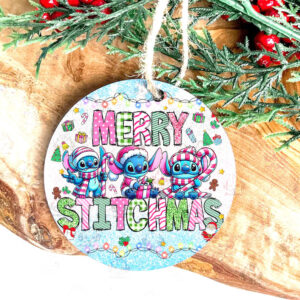 Christmas Cartoon Movie Blue Monster Ornament