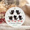 Custom Kawaii Christmas Cats’ Ornament