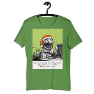 Christmas Steve Otters Work Overtime Funny Sea Otter Shirt