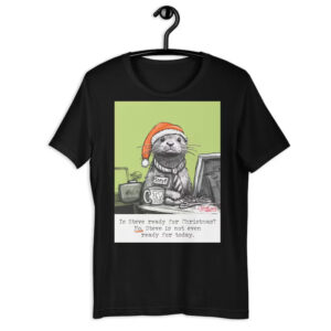 Christmas Steve Otters Work Overtime Funny Sea Otter Shirt