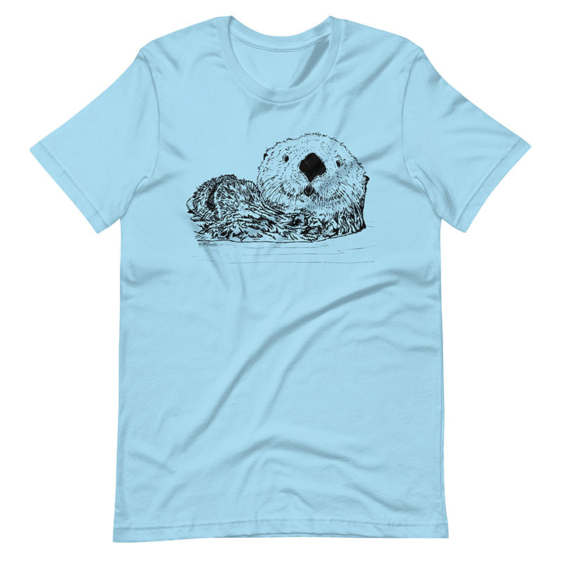 Pen And Ink Sea Otter Head Comfort Colors Shirt Pen And Ink Sea Otter Head Comfort Colors Shirt