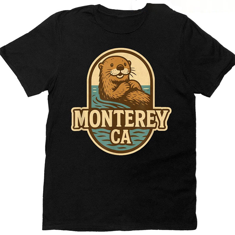 Sea Otter Monterey Aquatic Environmentalist T-shirt Sea Otter Monterey Aquatic Environmentalist T-shirt
