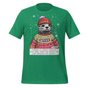 Steve Christmas, Sea Oters Celebrate Christmas Shirt 1 PersonalizedShirts.net