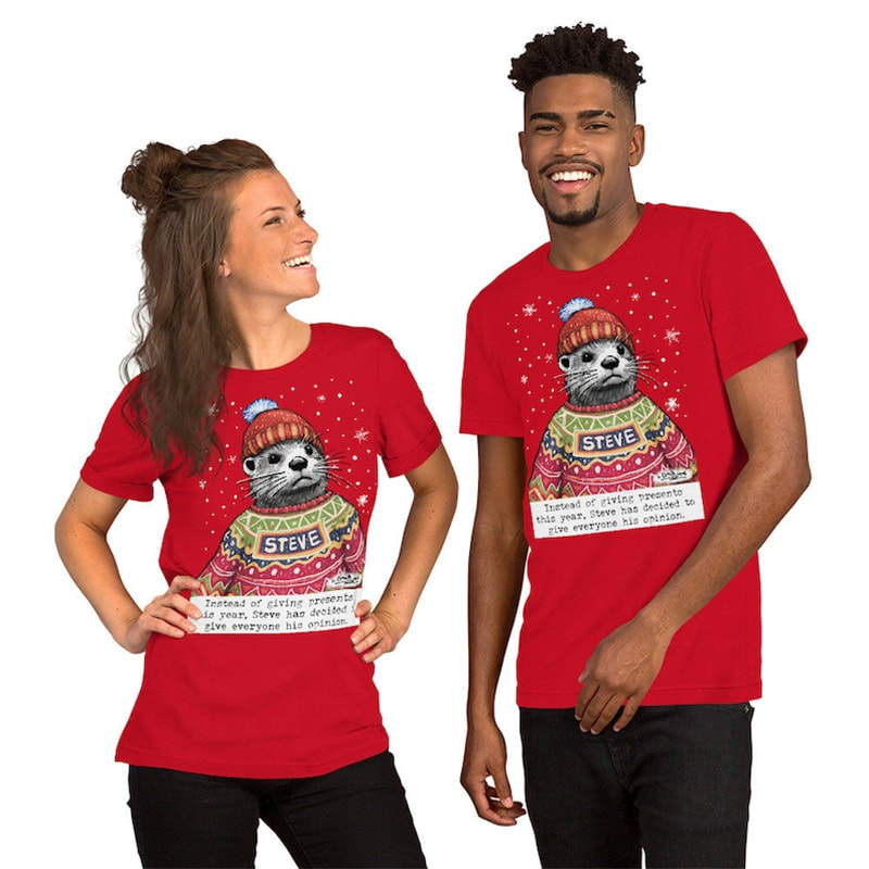 Steve Christmas, Sea Otter Celebrate Christmas Shirt Steve Christmas, Sea Otter Celebrate Christmas Shirt