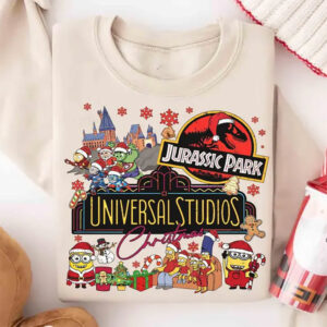 Universal Studios Jurassic Park Christmas Party Comfort Colors Tee Universal Studios Jurassic Park Christmas Party Comfort Colors Tee