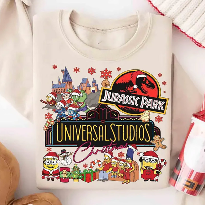 Universal Studios Jurassic Park Christmas Party Comfort Colors Tee Universal Studios Jurassic Park Christmas Party Comfort Colors Tee